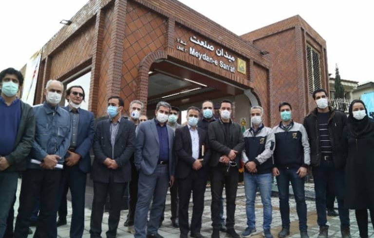 بهره‌برداری رسمی ورودی دوم ایستگاه میدان صنعت خط 7 متروی تهران